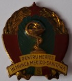 Insigna Pentru merite in munca medico-sanitara