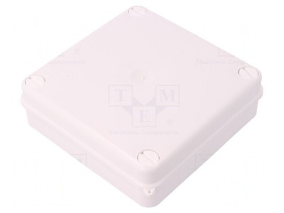 Cutie de Conexiuni IP55 Albă 135x135x58mm foto