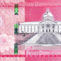 Bancnota Republica Dominicana 1.000 Pesos Dominicanos 2021 - P193 UNC