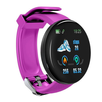 Ceas Smartwatch Techstar&amp;reg; D18, 1.3inch OLED, Bluetooth 4.0, Monitorizare Tensiune, Puls, Oxigenarea Sangelui, Waterproof IP65, Mov foto