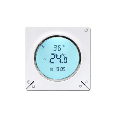 Resigilat Termostat Techstar&amp;reg; Smart TH-12W, Wireless, 16A, 3500W, Google Home, Alexa, Tuya, Senzor Pardoseala, Alb foto