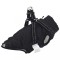 vidaXL Haină c&acirc;ini cu ham impermeabilă reflectorizantă, negru, L36 4019910