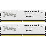 Memorie Kingston FURY Beast White 64GB DDR5 6000MHz CL30 Dual Channel Kit