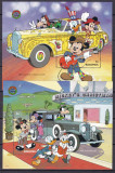 Redonda 1990 Disney automobile 2 blocuri MNH, Nestampilat