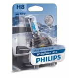 Bec H8 PHILIPS 99ZS228P, 12V; 35W; WhiteVision ultra; albastru; PGJ19-1; ECE, 1 buc.