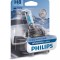 Bec H8 PHILIPS 99ZS228P, 12V; 35W; WhiteVision ultra; albastru; PGJ19-1; ECE, 1 buc.