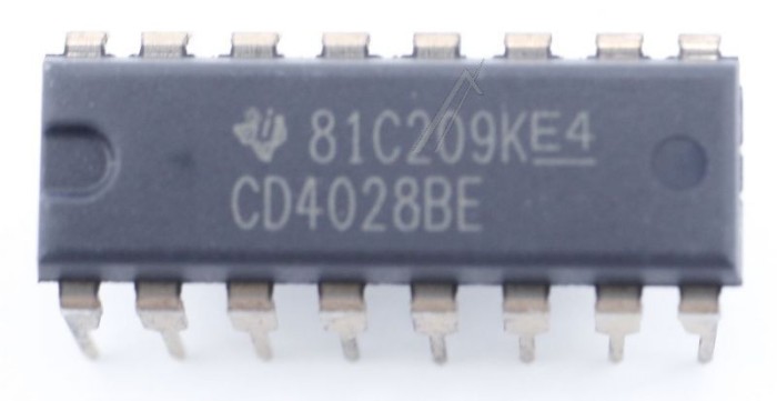 4028 CI CMOS DIP16 CD4028BE TEXAS-INSTRUMENTS