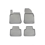 Covorase auto tip tavita Aristar pentru Volkswagen Touareg III Facelift (2024-prezent) , Set 4 bucati, margini inalte, TPE, Negru