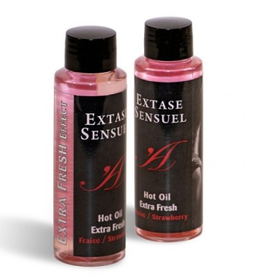 EXTASE SENSUAL - MASSAGE OIL WITH EXTRA FRESH STRAWBERRY EFFECT 100 ML foto