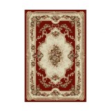 Covor Model Lotos 574-210, Marime 60 x 110 cm, Rosu, Inaltime Fir 8 mm, Antialergic, Polipropilena, Living, Dormitor, Sufragerie, Birou