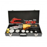 Trusa masina sudat tevi PPR 800W cu afisaj digital 0-300&deg;C, 6 bacuri 20-63mm, nivela 3 bule, ruleta, cleste taiat Breckner Germany