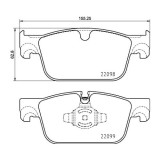 Placute frana Volvo S60 3 (224) 02.19-, S90 2 (234) 01.16-, V60 2 (225) 02.18-, V60 2 Cross Country (227) 02.18-, V90 2 Cross Country (236) 03.16-, V