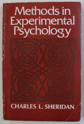 METHODS IN EXPERIMENTAL PSYCHOLOGY by CHARLES L . SHERIDAN , 1979 foto