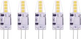 Set de 5 becuri G4 Terrarrell, LED, alb rece, 38 x 11 mm, 150 lumeni