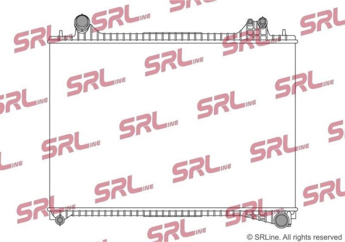 Radiator Jaguar F-Pace; Land Rover Range Rover Velar, motor: 2.0 d, 2.0 T, intrare/iesire conectare rapida, 725x485x26, SRLine, Aluminiu/ Plastic