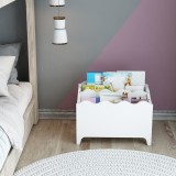 B&uuml;cherregal Treh&oslash;je 35x50x33 cm Wei&szlig; [en.casa] HausGarden Leisure