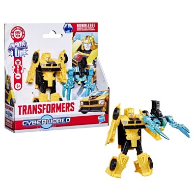 TRANSFORMERS CYBERWORLD ROBOT BUMBLEBEE BLINDAT TRANSFORMABIL foto