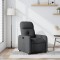 Gossi fotoliu rabatabil, gri inchis, material textil