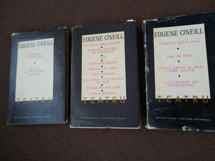 Eugene O`Neill - Teatru 3 volume (1968, editie cartonata)