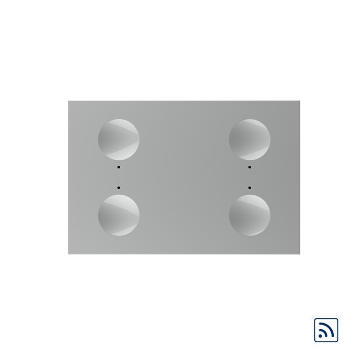 Modul intrerupator cvadruplu wireless cu touch Livolo standard Italian, Serie noua SmartElectro IntelligentHouse
