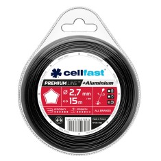 Rola fir de Taiere pentru Trimmer Cellfast Premium, sectiune stea 2.7 mm x 15 m, intarita cu particule de aluminiu foto