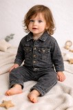 Salopeta denim pentru bebelusi - ByMurat (Marime Disponibila: 18 luni)