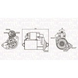 Electromotor Audi A3 (8l1); Ford Focus 2 (Da); Kia Rio II; Seat Alhambra (7v8); Skoda Fabia 1 (6y2); VW Golf 4 (1j1), 1.6, 1.8, 1.8 T, 1.9 TDi, 1.6 T, Magneti Marelli