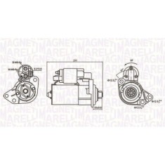 Electromotor Audi A3 (8l1); Ford Focus 2 (Da); Kia Rio II; Seat Alhambra (7v8); Skoda Fabia 1 (6y2); VW Golf 4 (1j1), 1.6, 1.8, 1.8 T, 1.9 TDi, 1.6 T