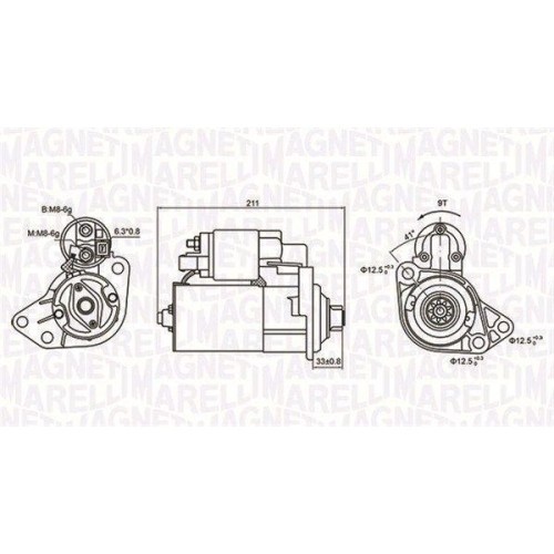 Electromotor Audi A3 (8l1); Ford Focus 2 (Da); Kia Rio II; Seat Alhambra (7v8); Skoda Fabia 1 (6y2); VW Golf 4 (1j1), 1.6, 1.8, 1.8 T, 1.9 TDi, 1.6 T