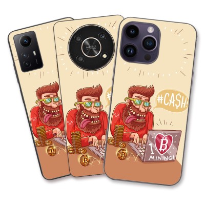 Husa Oppo A53 Silicon Gel Tpu Model BTC Mining foto