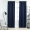 Gossi draperii opace cu carlige, 2 buc., albastru, 140 x 175 cm