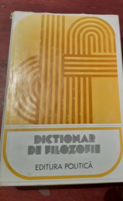 DICTIONAR DE FILOZOFIE foto