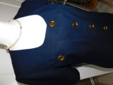 Rochie office , Italia , model vintage , masura 40 - 42 , viscoza cu in