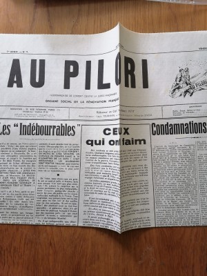 ZIARE VECHI-Al Pilori 1940 - stiri al doilea Război mondial. foto