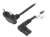 Cablu Alimentare CEE 7/16 Mufă Unghi - IEC C7 Mamă PVC, Goobay