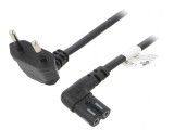 Cablu Alimentare CEE 7/16 Mufă Unghi - IEC C7 Mamă PVC, Goobay