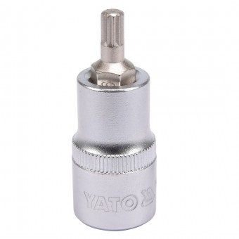 Bit spline Yato YT-04341, M6, cu adaptor 1/2&quot;, 55mm, Cr-V