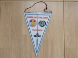 Fanion ROMANIA FINLANDA Timisoara 1985 RSR FRF fotbal meci international sport