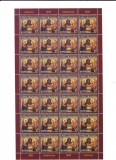 ROMANIA 2011 - CRACIUN, MINICOALA - LP 1921, MNH COALA DE 28 TIMBRE RARA!