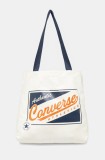 Converse geantă de bumbac culoarea bej, 10027609-A01