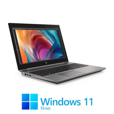 Laptop HP Zbook 15 G6, Hexa Core i7-9750H, 32GB, SSD, Quadro T1000, Win 11 Home foto