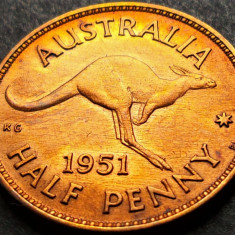 Moneda istorica HALF PENNY - AUSTRALIA, anul 1951 * cod 5221