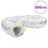 VidaXL Conductă de ventilație izolată, 6 m, &Oslash;12,5 cm, aluminiu