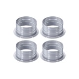 Conector de flanșă pentru conducte, 4 inch, pachet cu 4 flanșe drepte pentru evacuare, din oțel galvanizat, de montaj