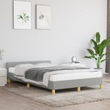 VidaXL Cadru de pat fără saltea, gri deschis, 120x200 cm, textil