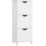 VASAGLE Dulap de depozitare pentru baie, 3 sertare, 30x32x81 cm, alb Household NewTrend