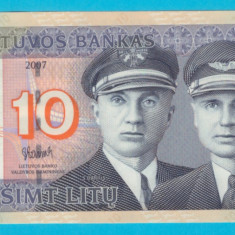 Lituania 10 Litu 2007 'Lituanica' UNC serie: AE3297976