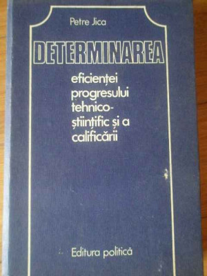 Determinarea Eficientei Progresului Tehnico-stiintific Si A C - Petre Jica ,309796 foto