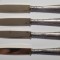 Set 4 cutite cu maner de argint