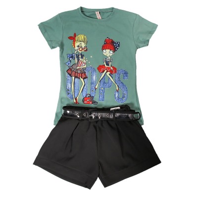 Pantalon scurt si Tricou 5-13 Ani Ares AquaMarimea foto